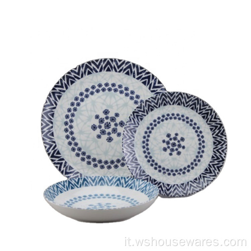 Vendita calda Belle fashion pad stampa tableware in ceramica